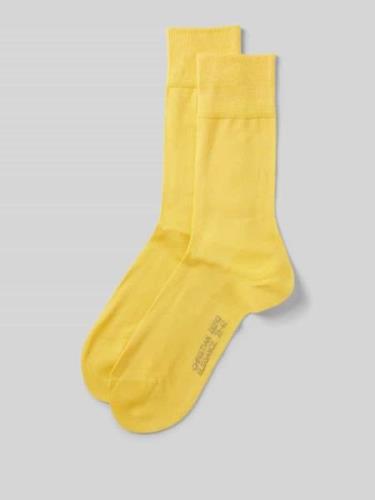 Christian Berg Men Socken mit Label-Detail im 2er-Pack in Neon Gelb, G...