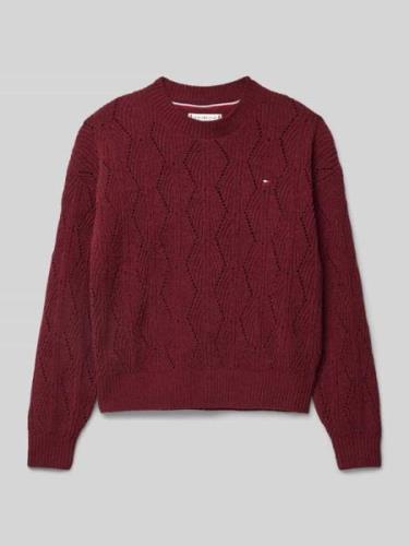 Tommy Hilfiger Teens Strickpullover mit Rundhalsausschnitt Modell 'CHE...