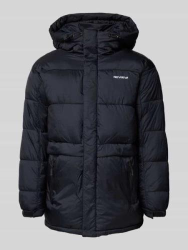 REVIEW Steppjacke mit Kapuze in Black, Größe L