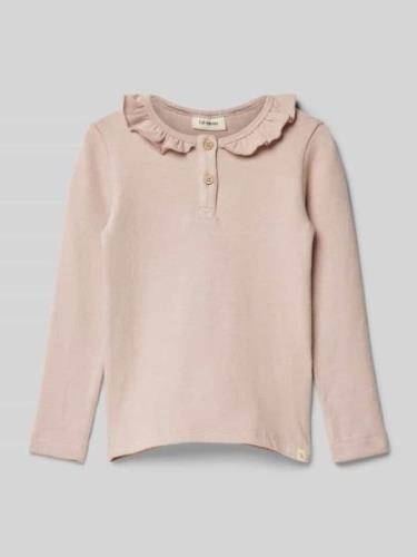 Lil Atelier Longsleeve mit kurzer Knopfleiste Modell 'THORO' in Stein,...