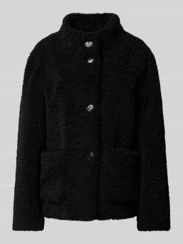 Fuchs Schmitt Jacke mit Teddyfell in Black, Größe 36