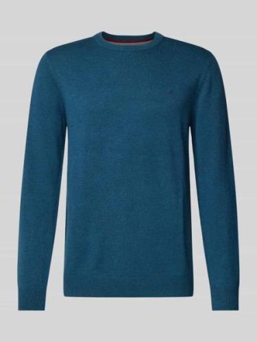 Christian Berg Men Strickpullover mit Woll-Anteil und Rundhalsausschni...