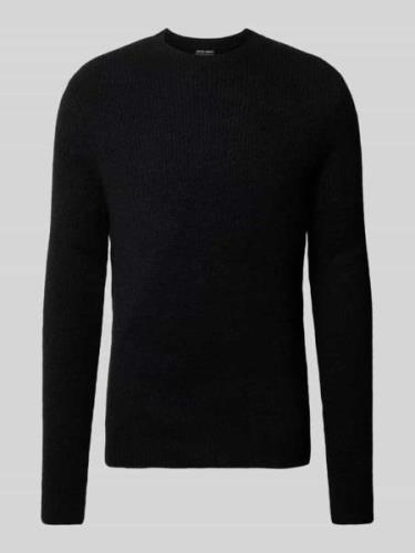 Antony Morato Strickpullover mit Rundhalsausschnitt in Black, Größe XL