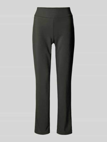 STEHMANN Regular Fit Stoffhose mit elastischem Bund Modell 'Ina' in Ol...