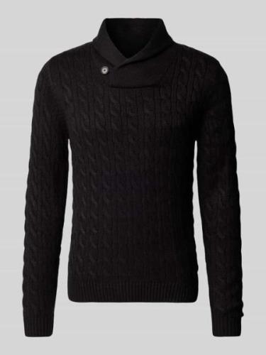 Jack & Jones Premium Strickpullover mit Stehkragen Modell 'CRASH' in B...