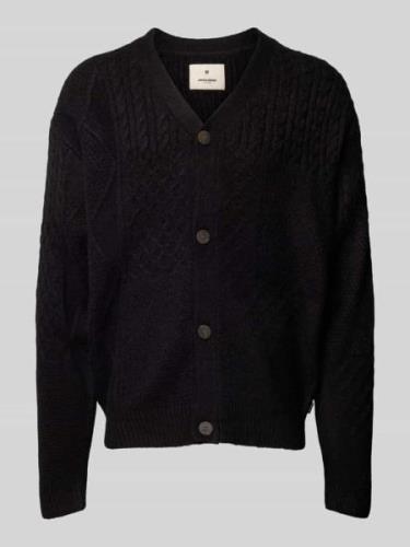 Jack & Jones Premium Strickjacke mit Zopfmuster Modell 'MARKUS' in Bla...