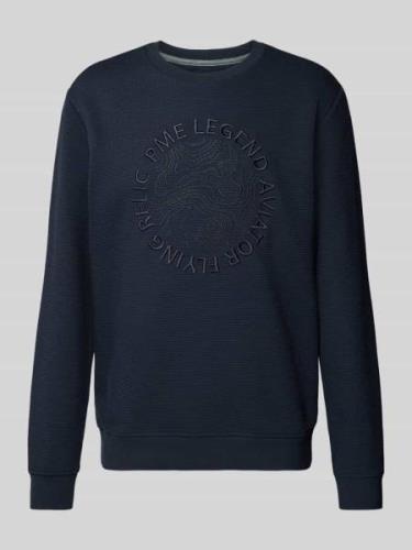 PME Legend Sweatshirt mit Rundhalsausschnitt in Royal, Größe L