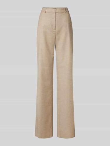 Max Mara Studio Straight Fit Stoffhose aus Schurwoll-Mix in Beige, Grö...