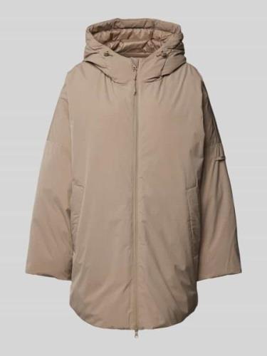 MaxMara Leisure Jacke mit Leistentaschen Modell 'CAPSULA' in Taupe, Gr...