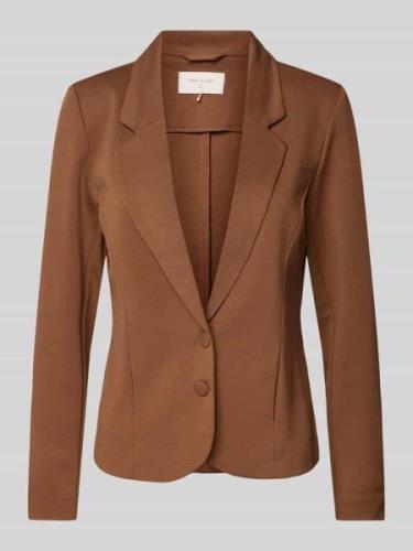 FREE/QUENT Blazer mit 2-Knopf-Leiste Modell 'NANNI' in Cognac, Größe S