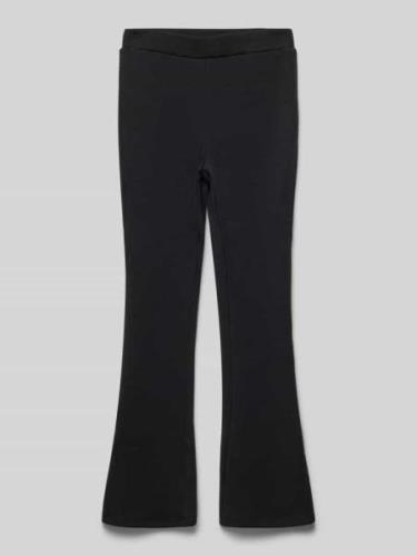 Garcia Flared Leggings mit Label-Patch in Black, Größe 140