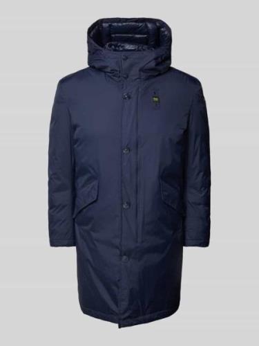 Blauer Usa Parka mit Kapuze Modell 'FALCON' in Marine, Größe L