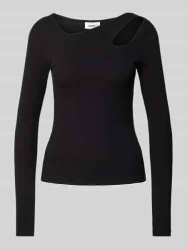 moves Longsleeve mit Cut Out Modell 'Luvie' in Black, Größe L