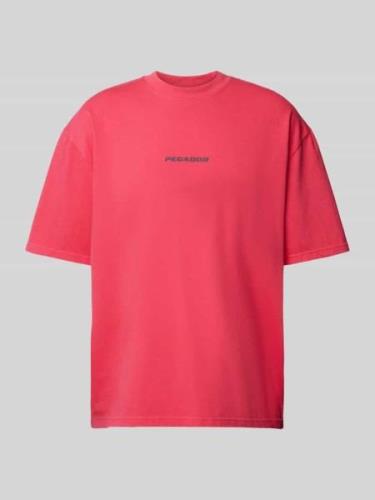 Pegador Oversized T-Shirt mit Logo-Print Modell 'COLNE' in Pink, Größe...