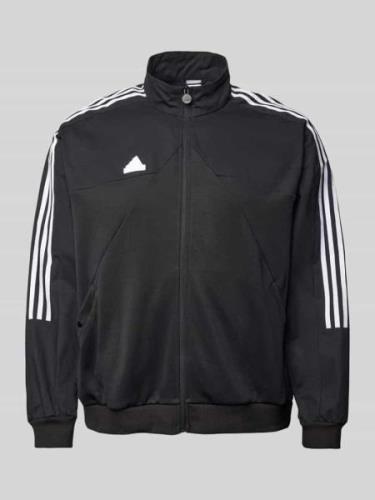 ADIDAS SPORTSWEAR Sweatjacke mit Label-Patch Modell 'TIRO' in Black, G...