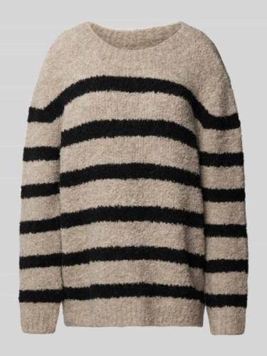 Smith and Soul Oversized Strickpullover mit Rundhalsausschnitt in Beig...