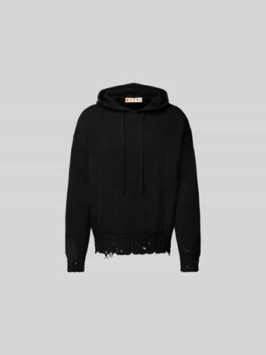 Marni Hoodie in Strick-Optik in Black, Größe 46