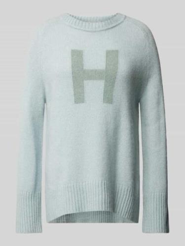 Hemisphere Kaschmirpullover mit Rundhalsausschnitt in Mint, Größe L