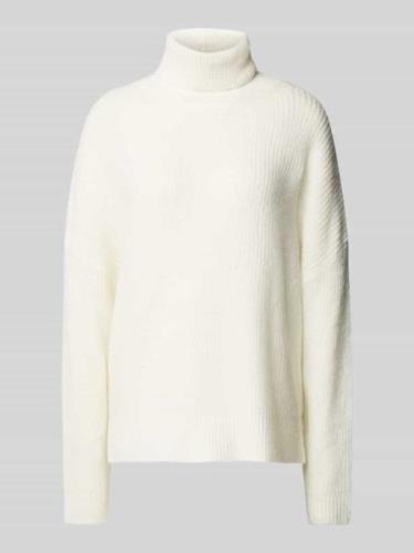 Rich & Royal Strickpullover mit Rollkragen in Offwhite, Größe L