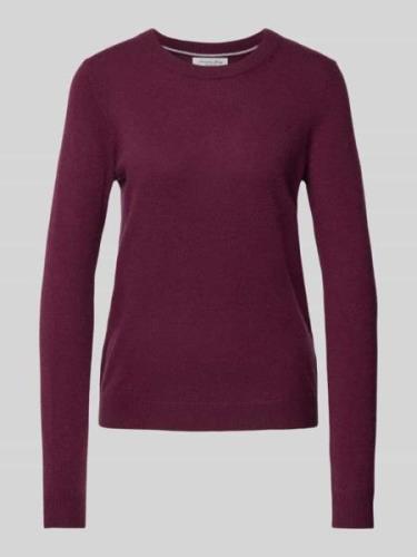 Christian Berg Woman Strickpullover mit Strukturmuster in Bordeaux, Gr...