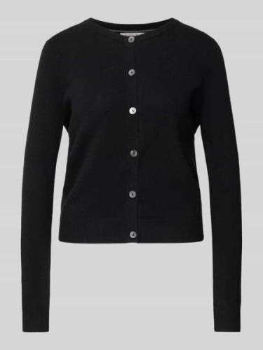 Christian Berg Woman Cardigan mit durchgehender Knopfleiste in Black, ...