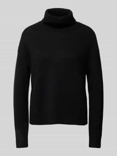 Christian Berg Woman Strickpullover mit Rollkragen in Black, Größe L