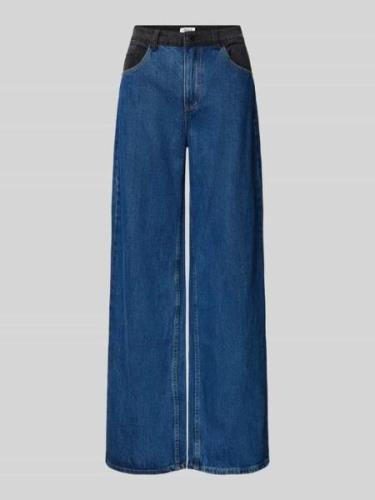 EDITED Wide Leg Jeans im 5-Pocket-Design Modell 'Maleah' in Jeansblau,...