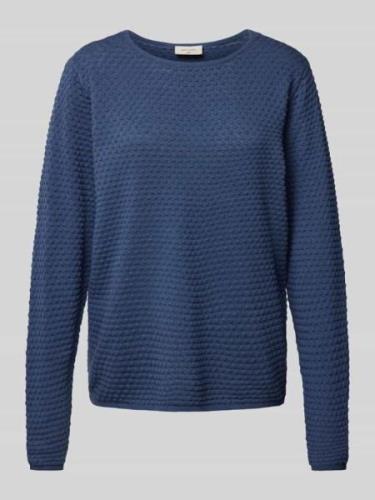 FREE/QUENT Strickpullover mit gerippten Abschlüssen Modell 'Dodo' in B...