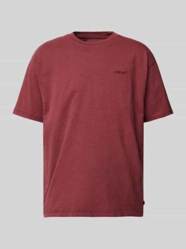 Levi's® T-Shirt mit Logo-Stitching Modell 'ORIGINAL' in Bordeaux, Größ...