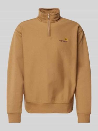 Carhartt Work In Progress Sweatshirt mit Troyer-Kragen Modell 'AMERICA...