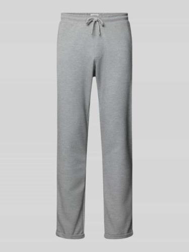 MCNEAL Regular Fit Sweatpants mit Strukturmuster in Graphit Melange, G...