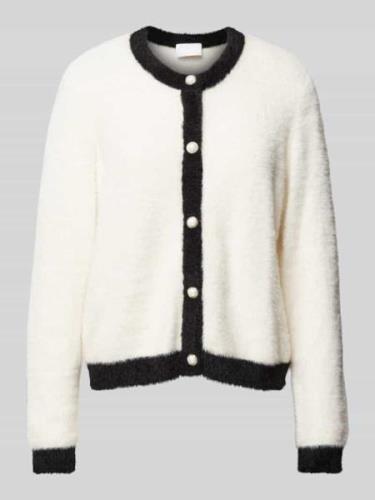 Jake*s Collection Strickpullover mit Rundhalsausschnitt in Offwhite, G...