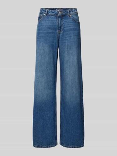 Review Essentials Wideleg Jeans in Blau, Größe 24/30