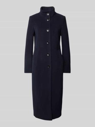 Milo Coats Slim Fit Wollmantel mit Stehkragen Modell 'Elsa' in Marine,...