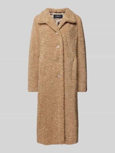 Milo Coats Mantel mit Umlegekragen Modell 'Flo' in Beige, Größe 36