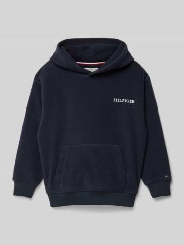 Tommy Hilfiger Kids Hoodie mit Logo-Stitching Modell 'POLAR' in Marine...