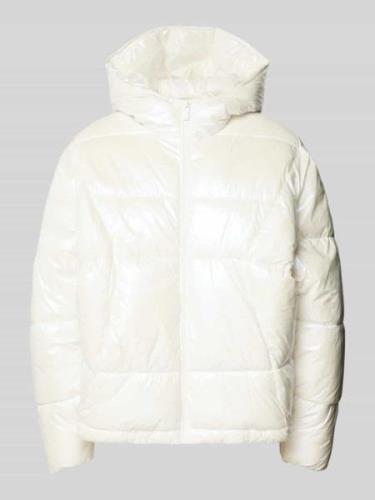 Review Steppjacke mit Kapuze in Weiss, Größe L