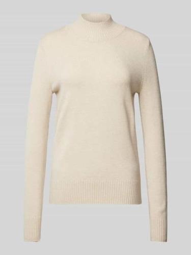 Christian Berg Woman Strickpullover mit gerippten Abschlüssen in Beige...