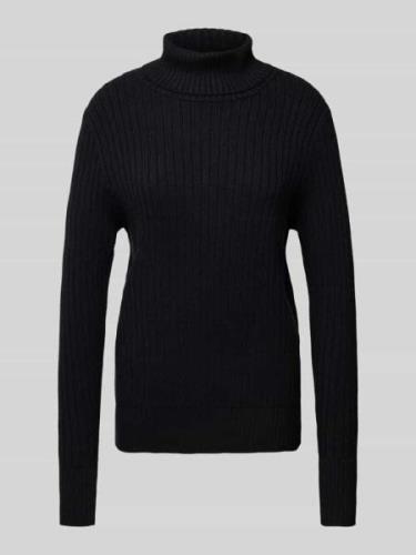 Christian Berg Woman Strickpullover mit Rollkragen in Black, Größe L