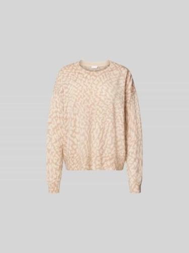 Lala Berlin Pullover in Strick-Optik in Beige, Größe L