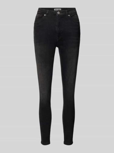 Review Skinny Fit Jeans mit 5-Pocket-Design in Black, Größe 25/30