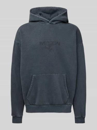 Review X MATW Hoodie mit Label-Print in Dunkelgrau, Größe L