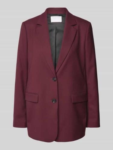 Jake*s Collection Relaxed Fit Blazer mit Knopfleiste in Bordeaux, Größ...