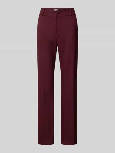 Jake*s Collection Bootcut Fit Stoffhose mit Bügelfalten in Bordeaux, G...