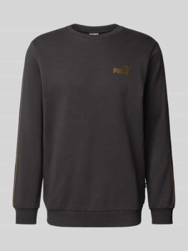 PUMA PERFORMANCE Sweatshirt mit Label-Print in Black, Größe L