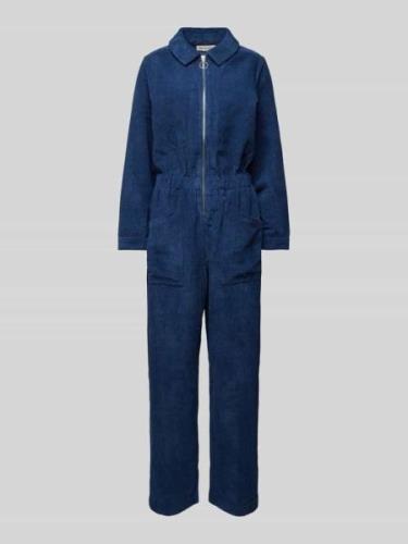 LOLLYS LAUNDRY Jumpsuit mit Kentkragen Modell 'Aberdeen' in Bleu, Größ...