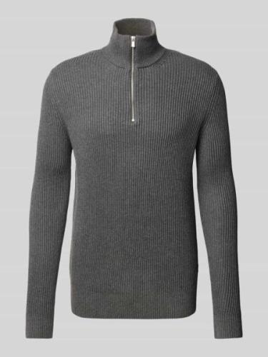 Jack & Jones Premium Strickpullover mit Troyer-Kragen Modell 'RBLALIAM...