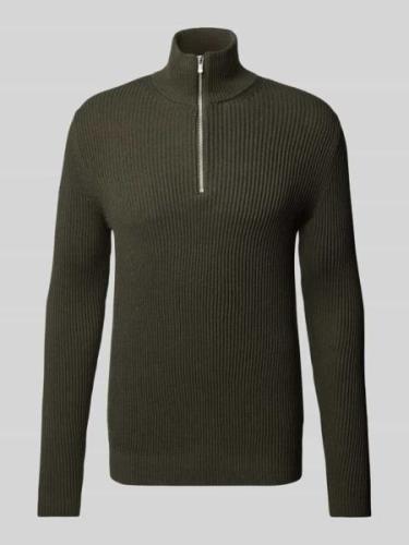 Jack & Jones Premium Strickpullover mit Troyer-Kragen Modell 'RBLALIAM...