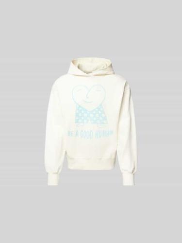 ISNURH Hoodie mit Kapuze in Offwhite, Größe L