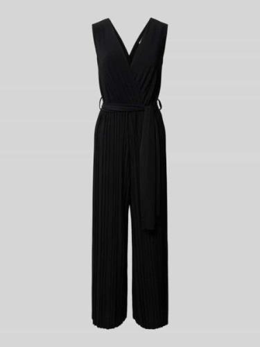 ZABAIONE Regular Fit Jumpsuit mit Plisseefalten in Black, Größe L